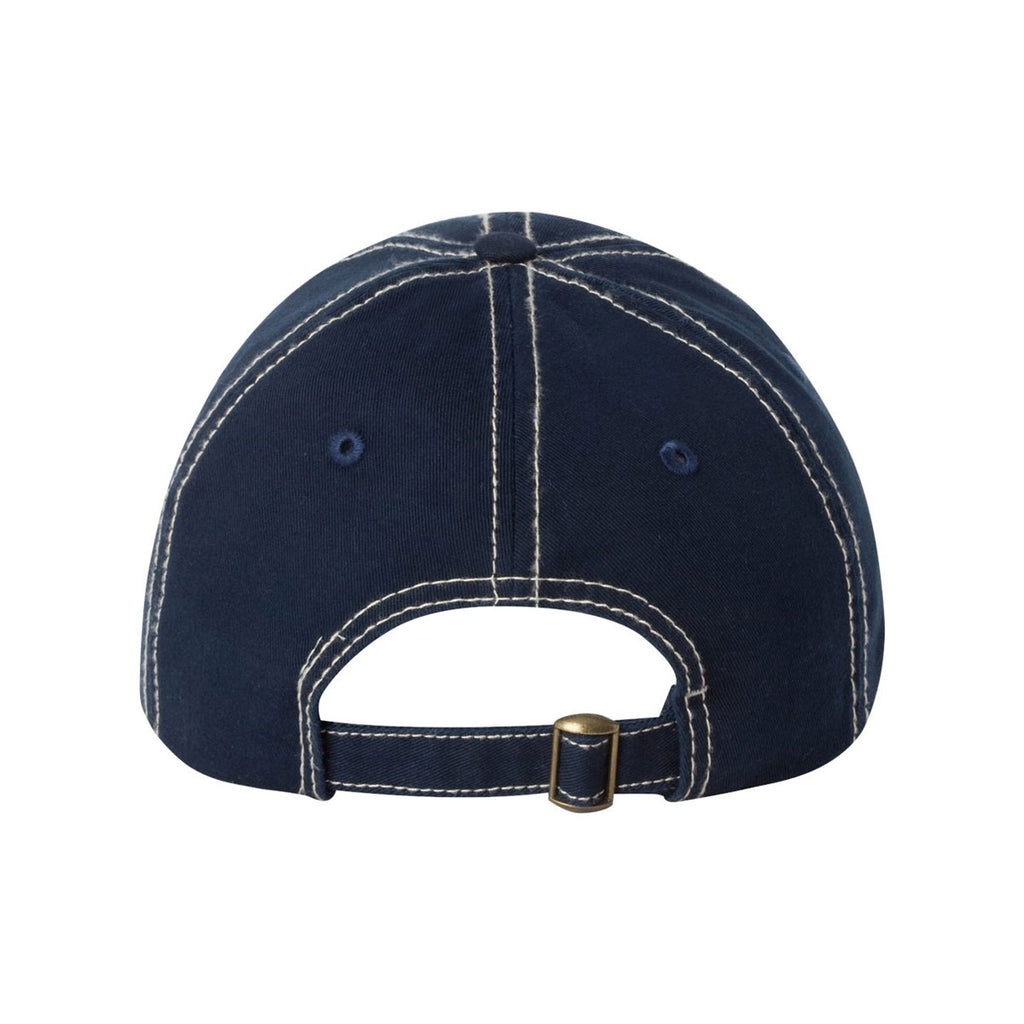 Valucap Navy/Stone Classic Dad's Cap