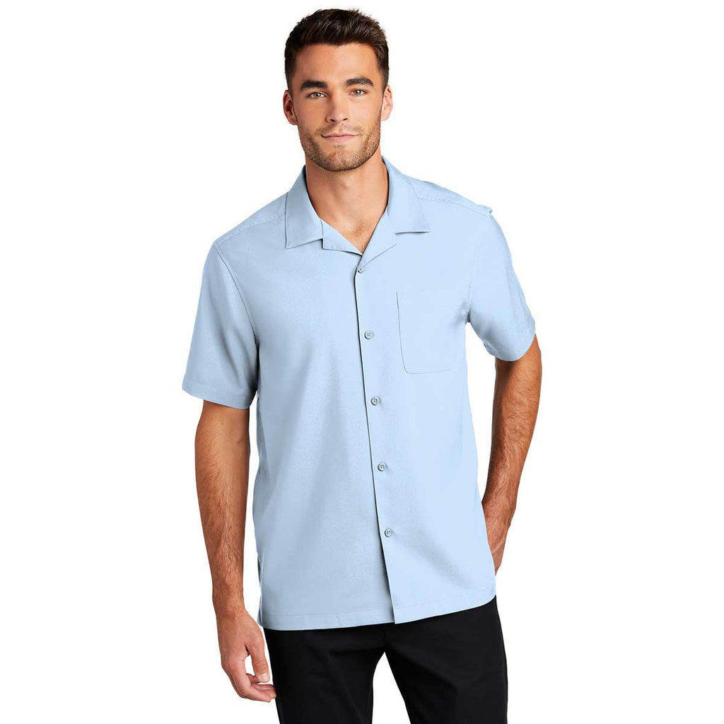 Port Authority Men's Cloud Blue Short Sleeve Performance Staff Shirt