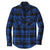 Port Authority Men's Royal/Black Plaid Flannel Shirt