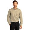 Port Authority Men's Wheat Long Sleeve SuperPro React Twill Shirt