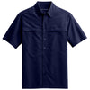 Port Authority Men's True Navy Short Sleeve UV Daybreak Shirt