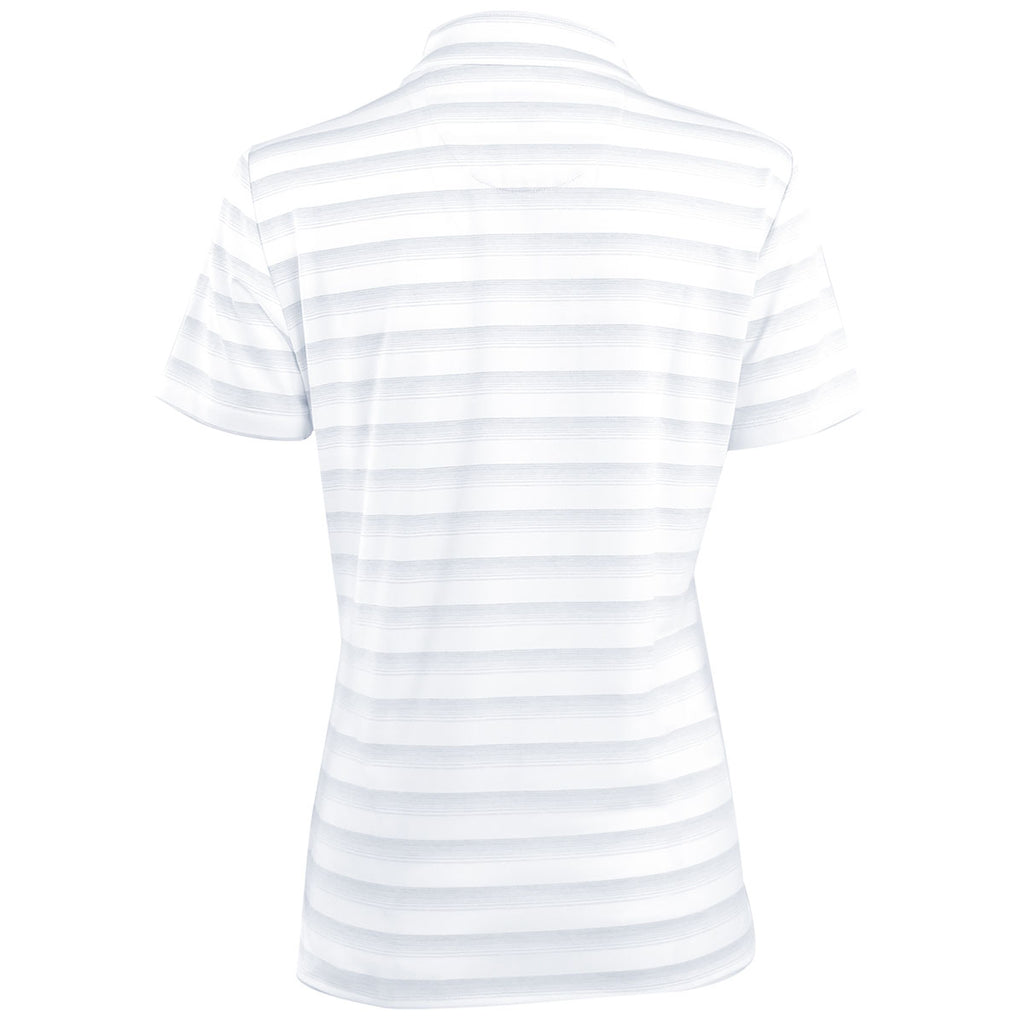 Greg Norman Women's White LAB Stripe Polo