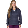 Greg Norman Women's Black/Heather Lab 1/4 Zip Hoodie