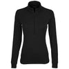 Greg Norman Women's Black Heather Utility 1/4 Zip Pullover