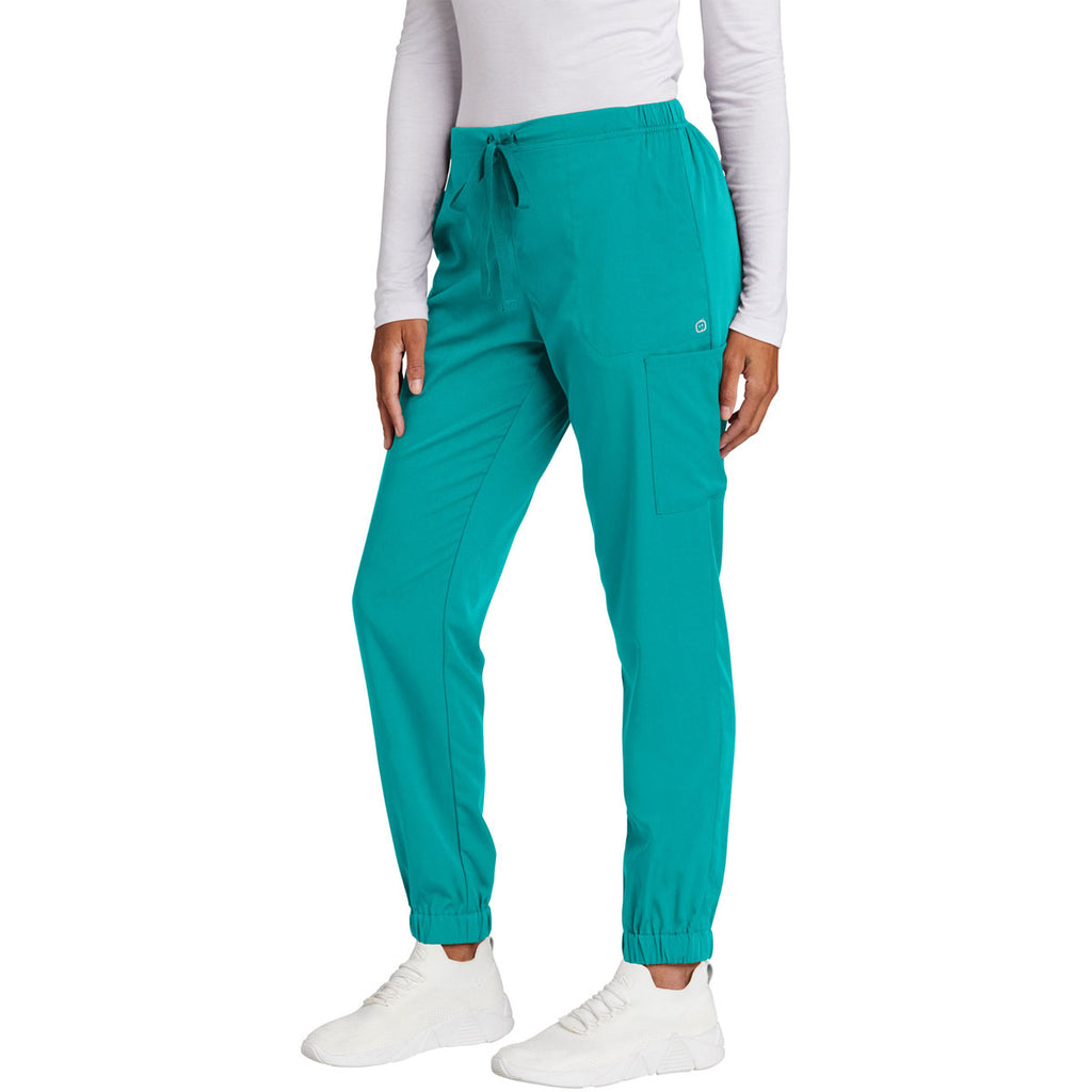 WonderWink Women's Teal Blue Premiere Flex Jogger Pant