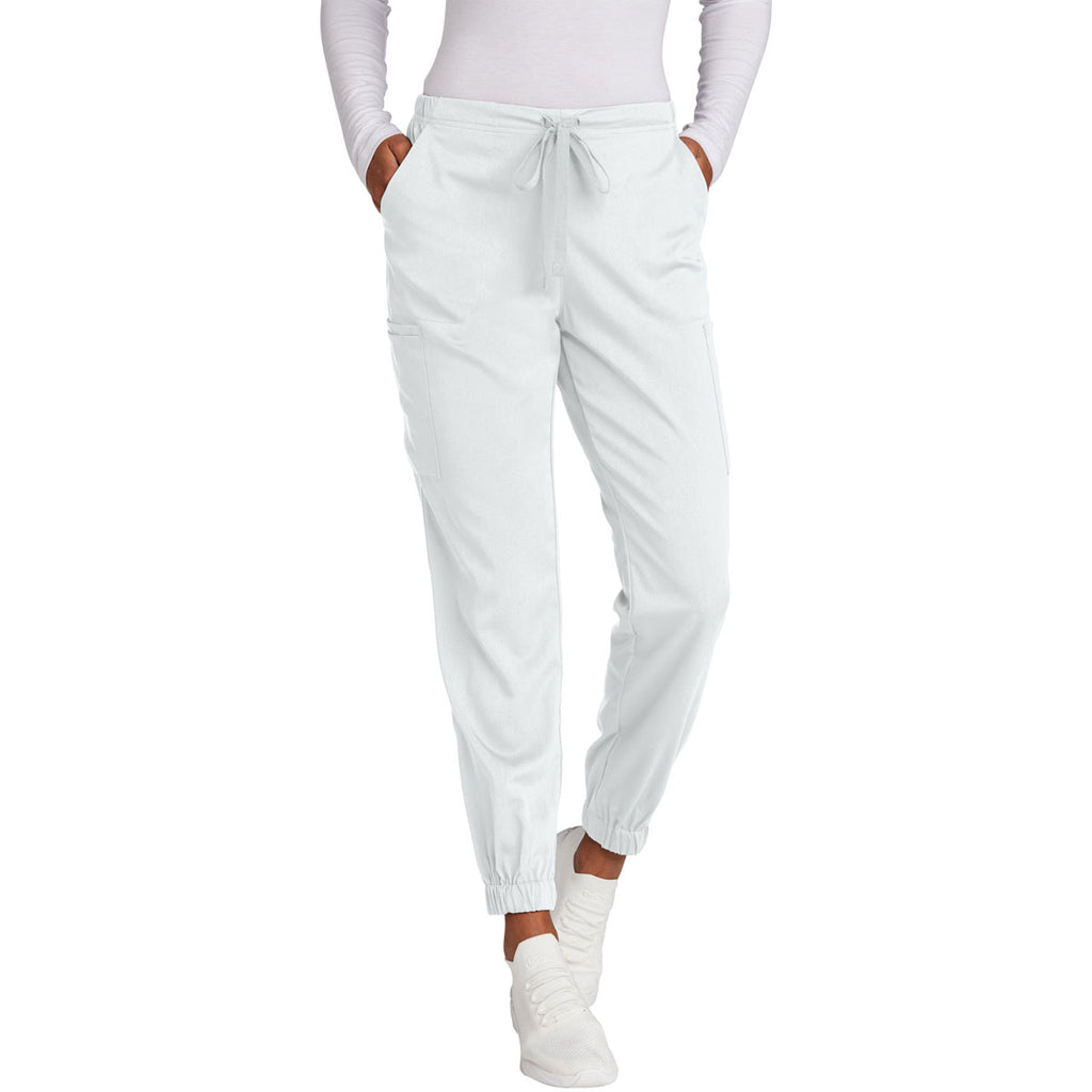 WonderWink Women's White Premiere Flex Jogger Pant