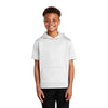 Sport-Tek Youth White Sport-Wick Fleece Short Sleeve Pullover Hoodie