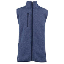 48-Hour Zusa Men's True Navy Heather Midtown Fleece Vest