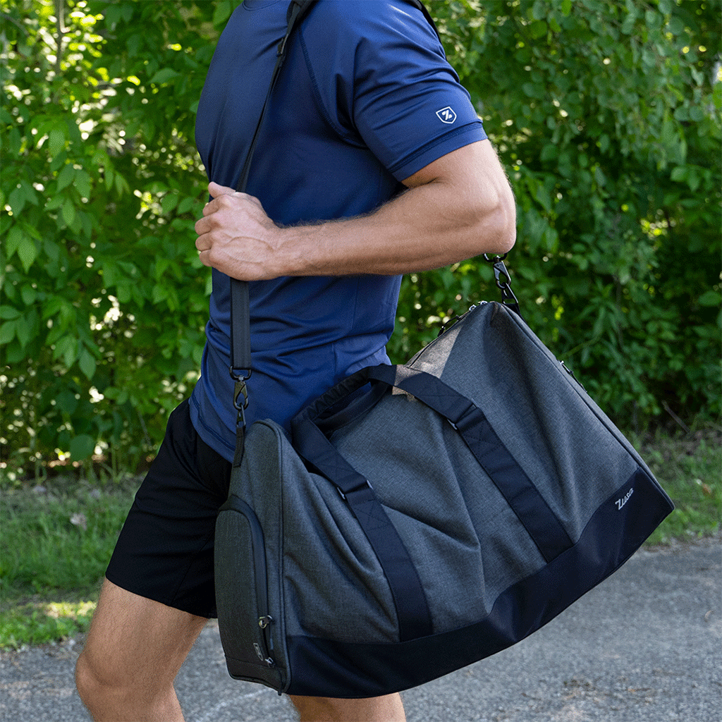 Zusa 3 Day Black Heather Weekender Duffel