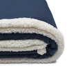 Zusa Navy/Ivory Oversized Sherpa ZZZs Blanket