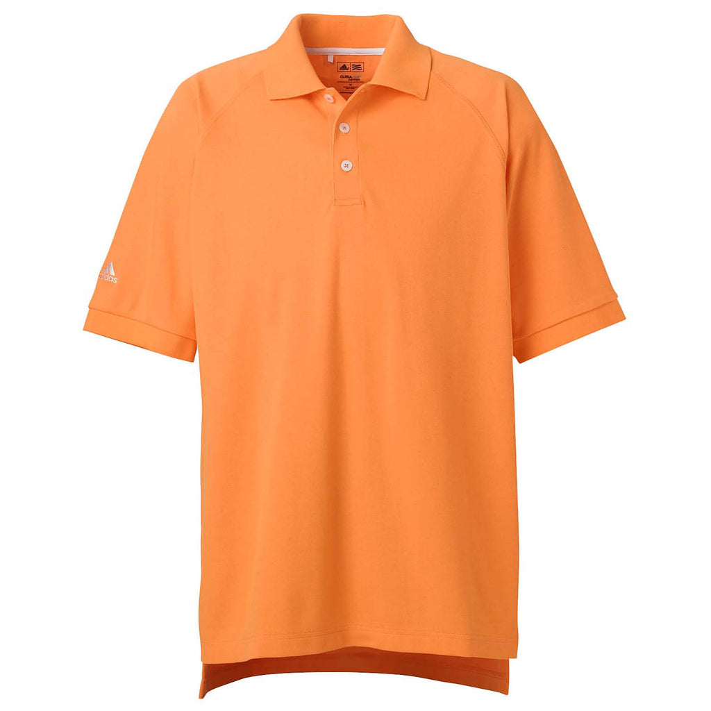 adidas Golf Men's ClimaLite Orange S/S Pique Polo