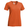 Expert Women's Orange V-Neck Tec Tee