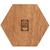 Woodchuck USA Walnut Wood Puzzle Coaster Set