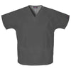 Cherokee Workwear Pewter Grey V-Neck Top - 3 Pockets