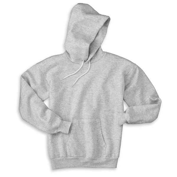 Port & Company Ash Grey Ultimate Hooded Sweatshirt